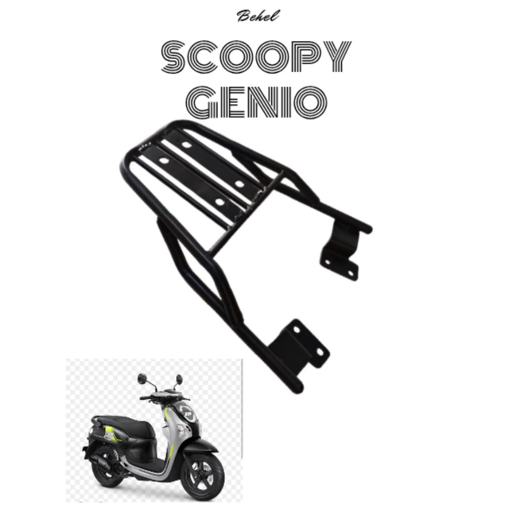 Behel motor scoopy begel motor honda genio Braket belakang motor Box belakang honda scoopy semua typ
