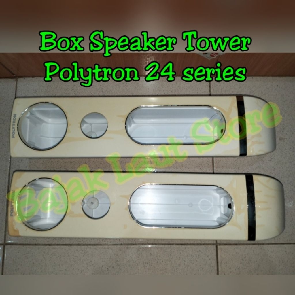 2 Box Speaker Tower Polytron Cinemax 24  Series [BEKAS]