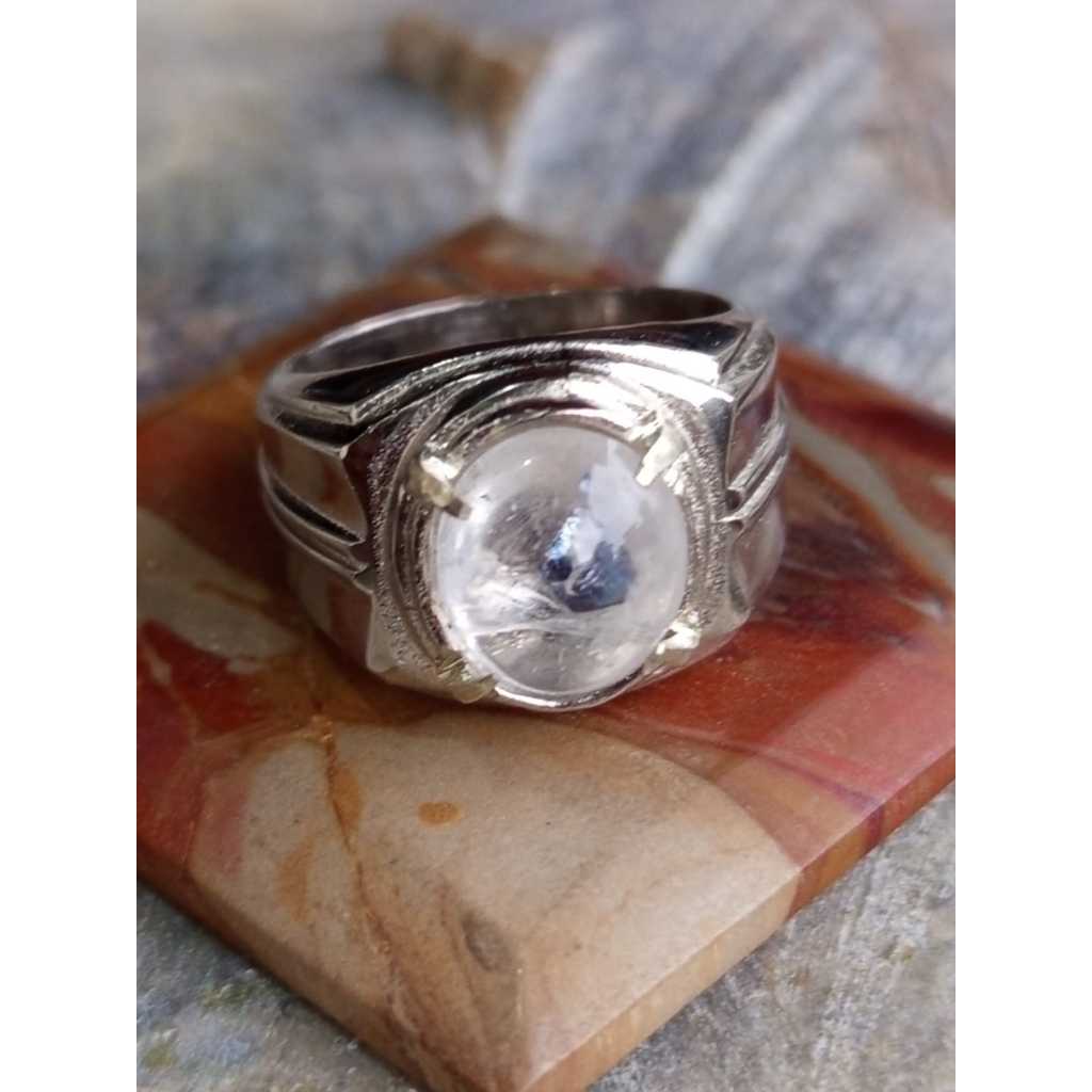 Kecubung Platina Unik Ring Alpaka Super