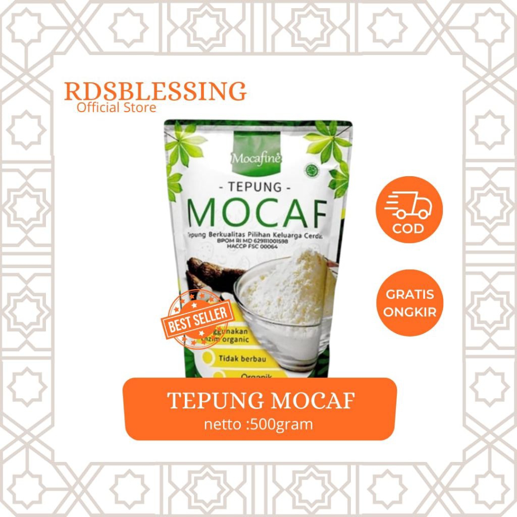 Tepung mocaf organik 500 gram/tepung mocaf gluten free/tepung organik