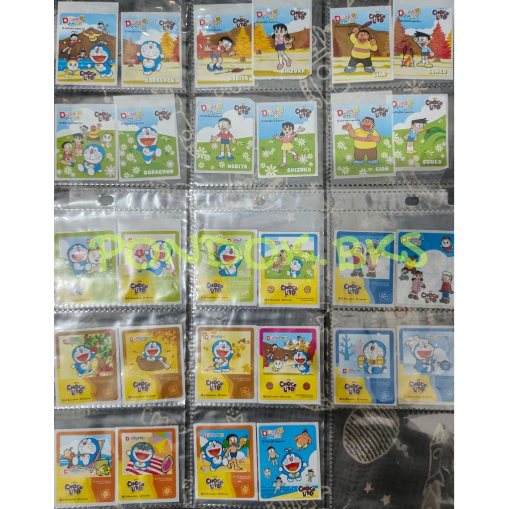 Stiker Sticker Doraemon Kecil Choco Lito Versi Musim