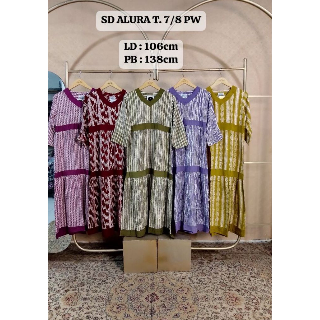 LUZA ~ Set Dress/ Daster Laura by Batik Luza