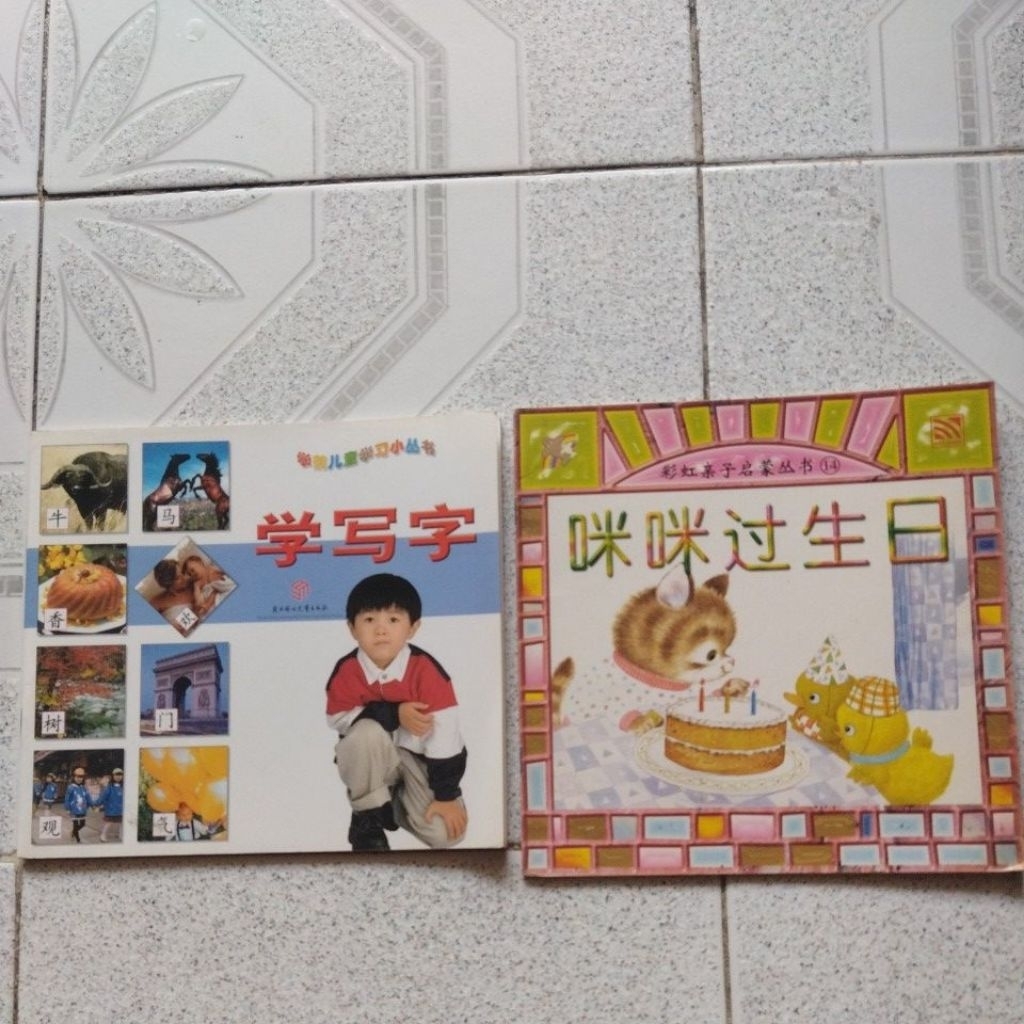 Buku Bekas Cerita Bergambar & Belajar Menulis Mandarin TK