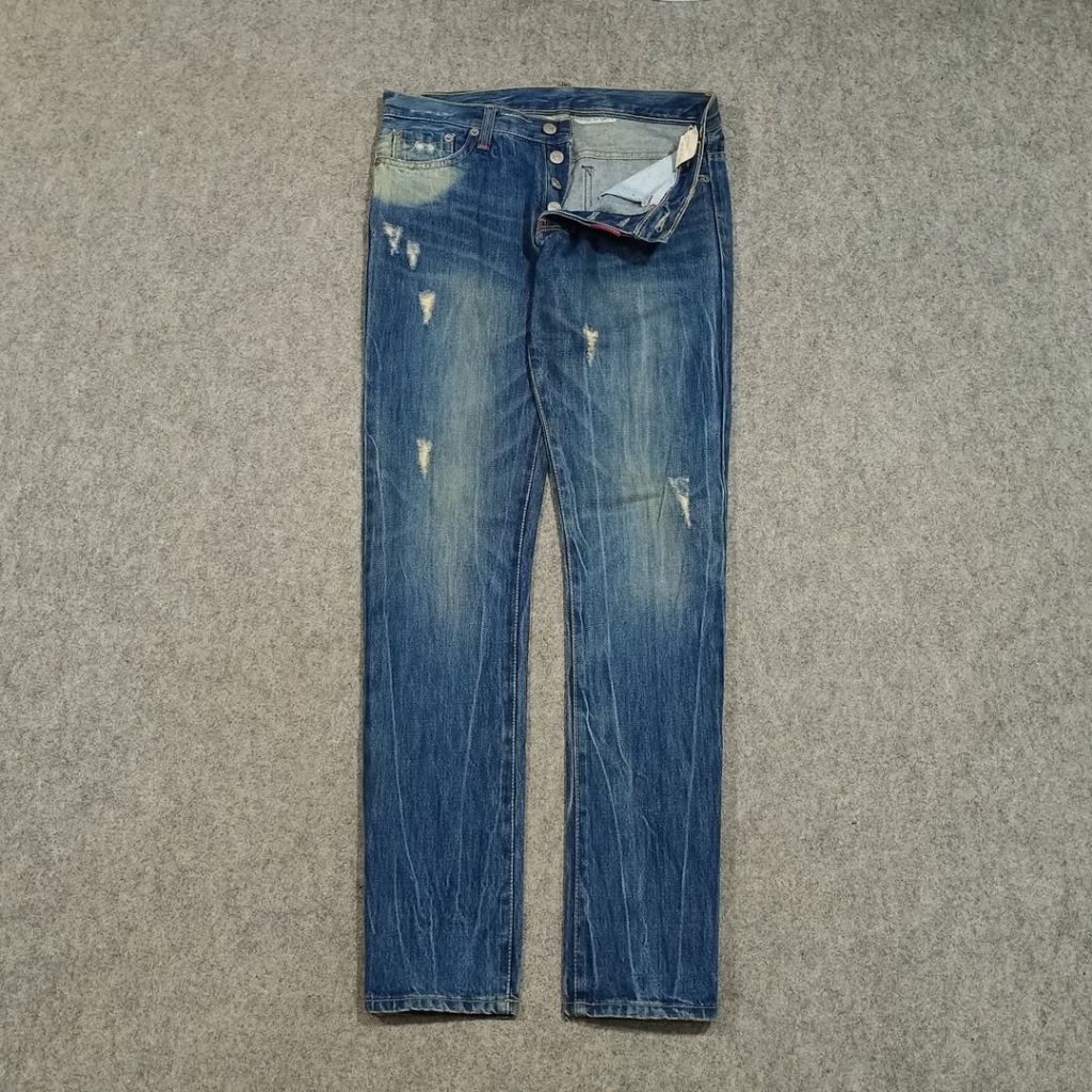 Celana ripped jeans panjang pria DSQUARED size 31 second slim fit jeans