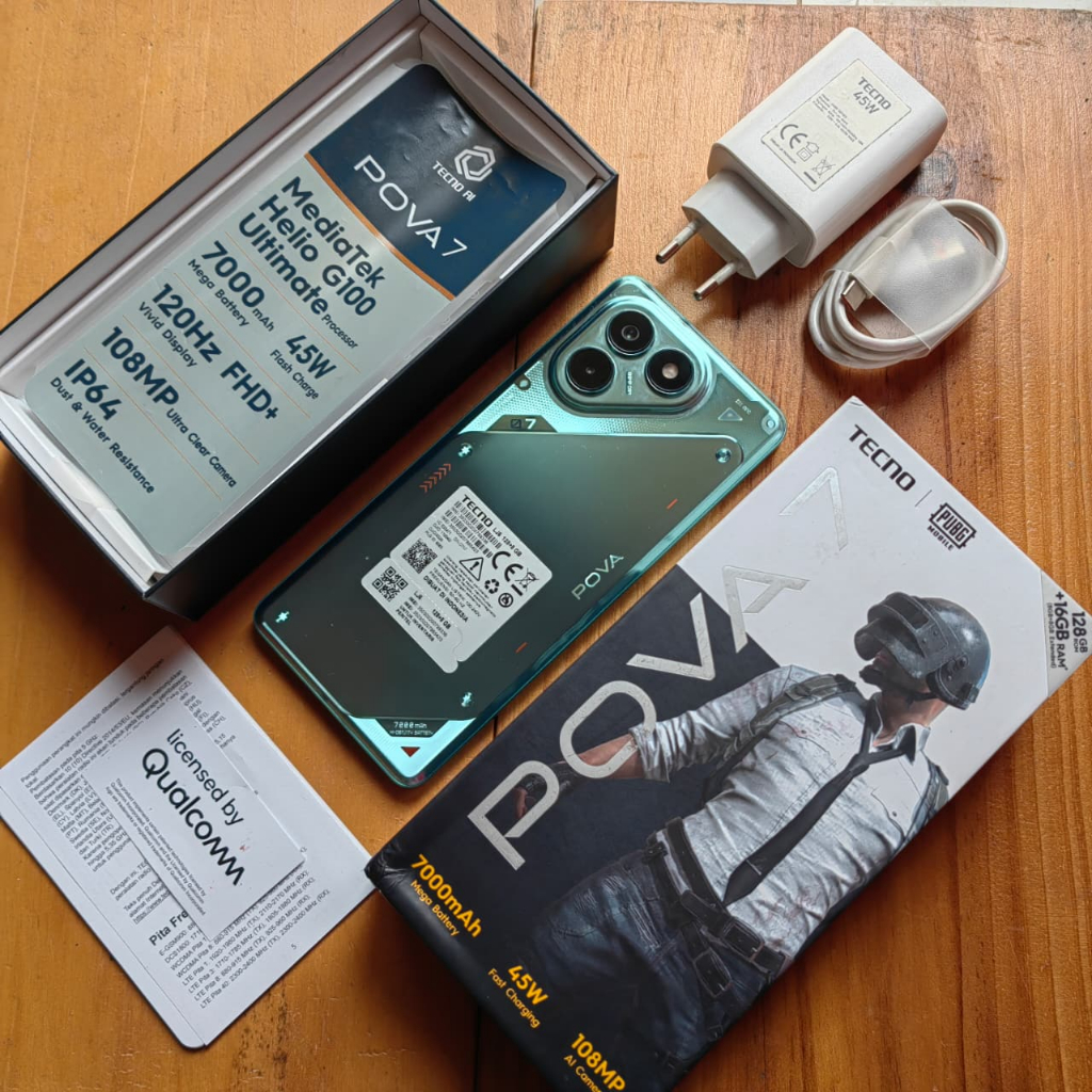 TECNO POVA 7 4G SECOND 8/128GB HANDPHONE SECOND HP SEKEN HP MURAH