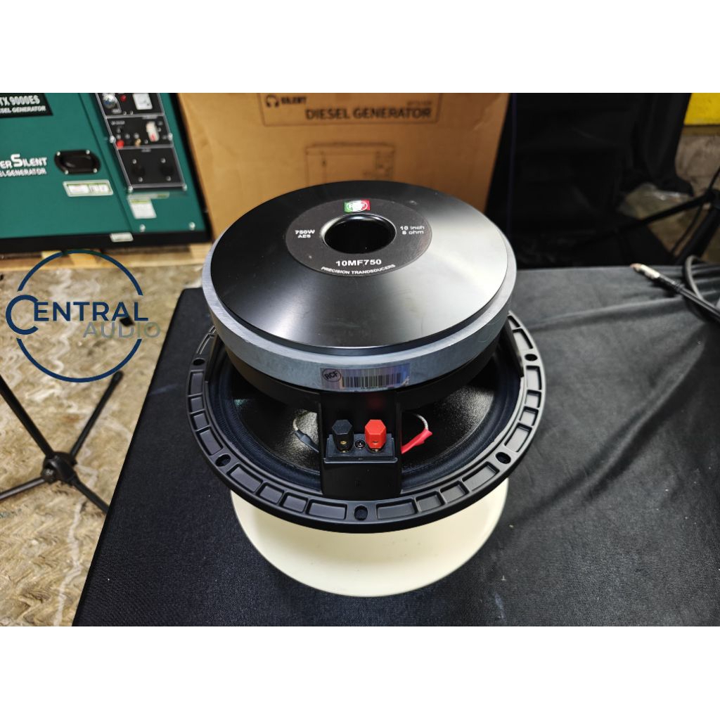 speaker 10 inch RCF 10MF750 ITALY VC 3 IN/RCF 10MF750 ORIGINAL DAUN COATING