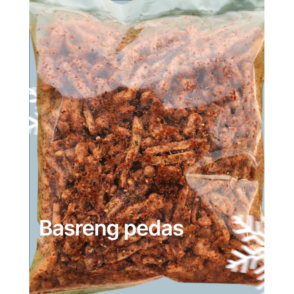 basreng pedas daun jeruk 1kg Snack kekinian viral makanan pedas