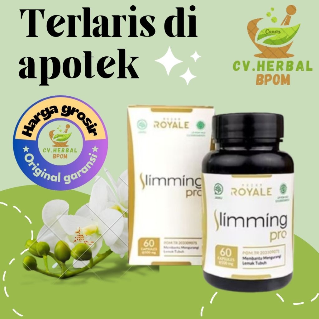 SLIMMING PRO HERBAL PELANGSING BADAN ORIGINAL ASLI 100% OBAT DIET AMPUH BPOM