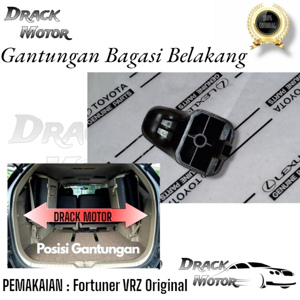 Hook Kargo Net Gantungan Barang Bagasi Belakang Fortuner VRZ Original // Hook Cargo Net Atau Gantung