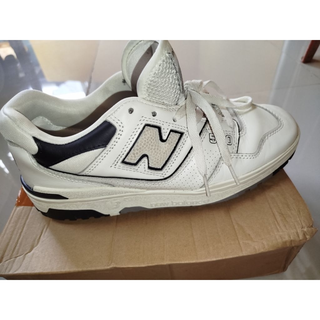 New balance 550 cream black