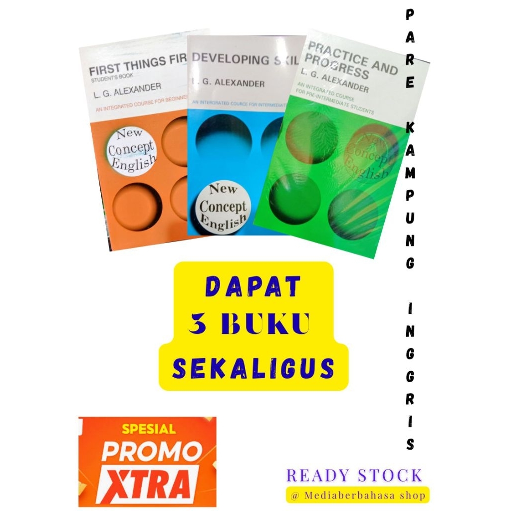 Buku NEW CONCEPT ENGLISH 3 paket sekaligus
