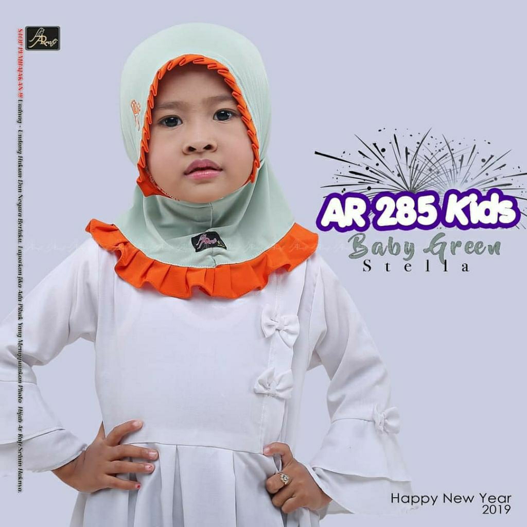 AR 285 Baby/Jilbab Baby/Hijab Baby/Arrafi ORI/AR 285 Kids Size S