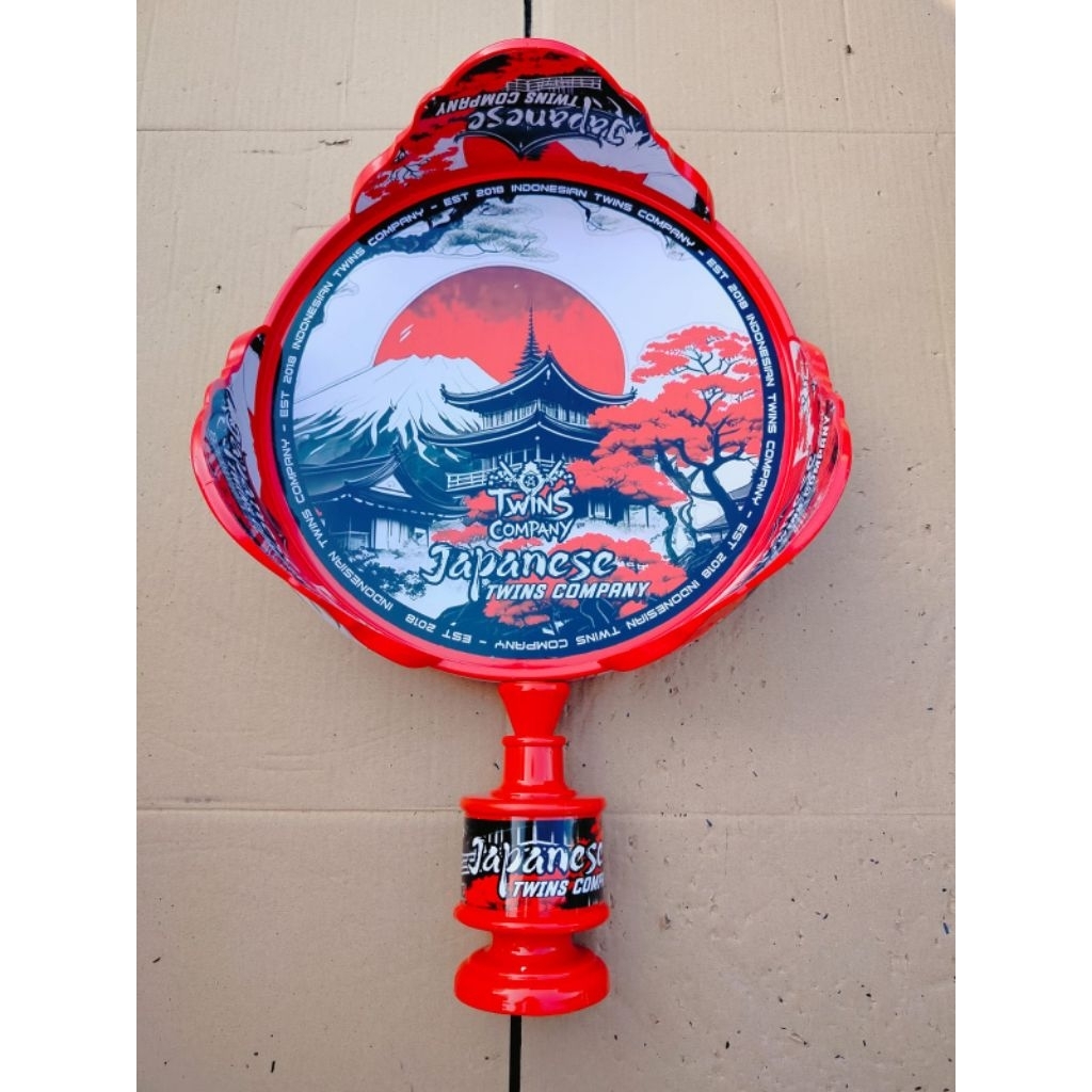 Tebok PVC Decal + Pion untuk sangkar kapsul Lovebird D33cm