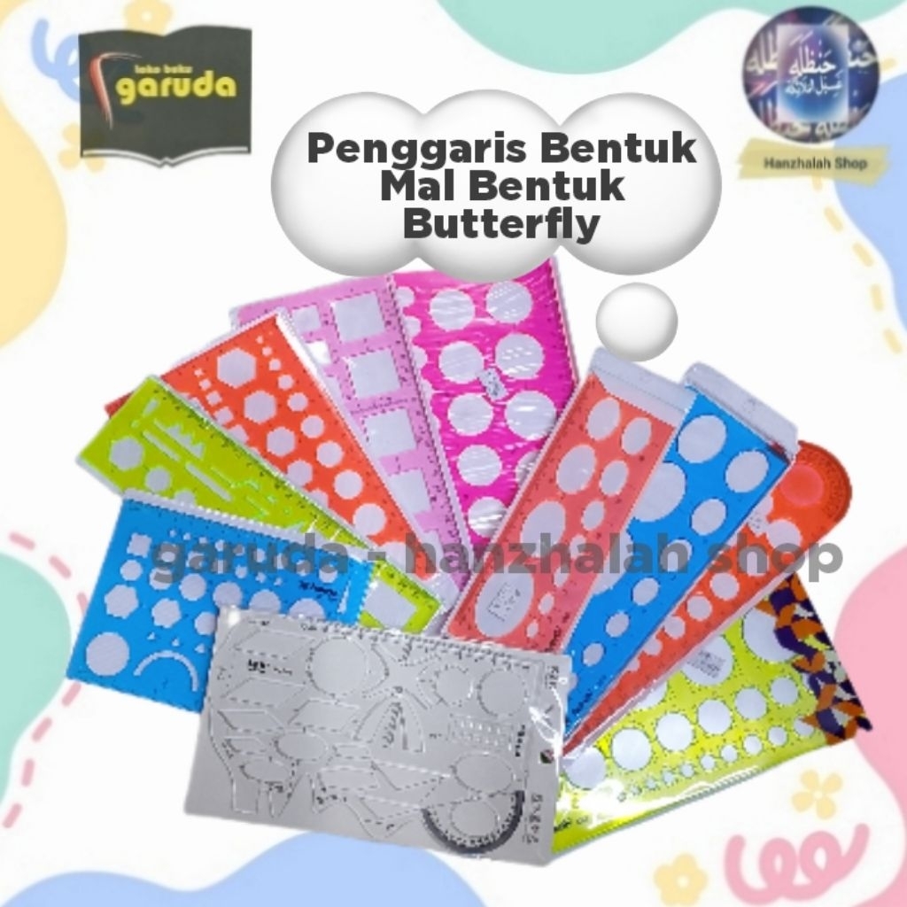 Penggaris Bentuk / Mal Bentuk / Mal Lingkaran