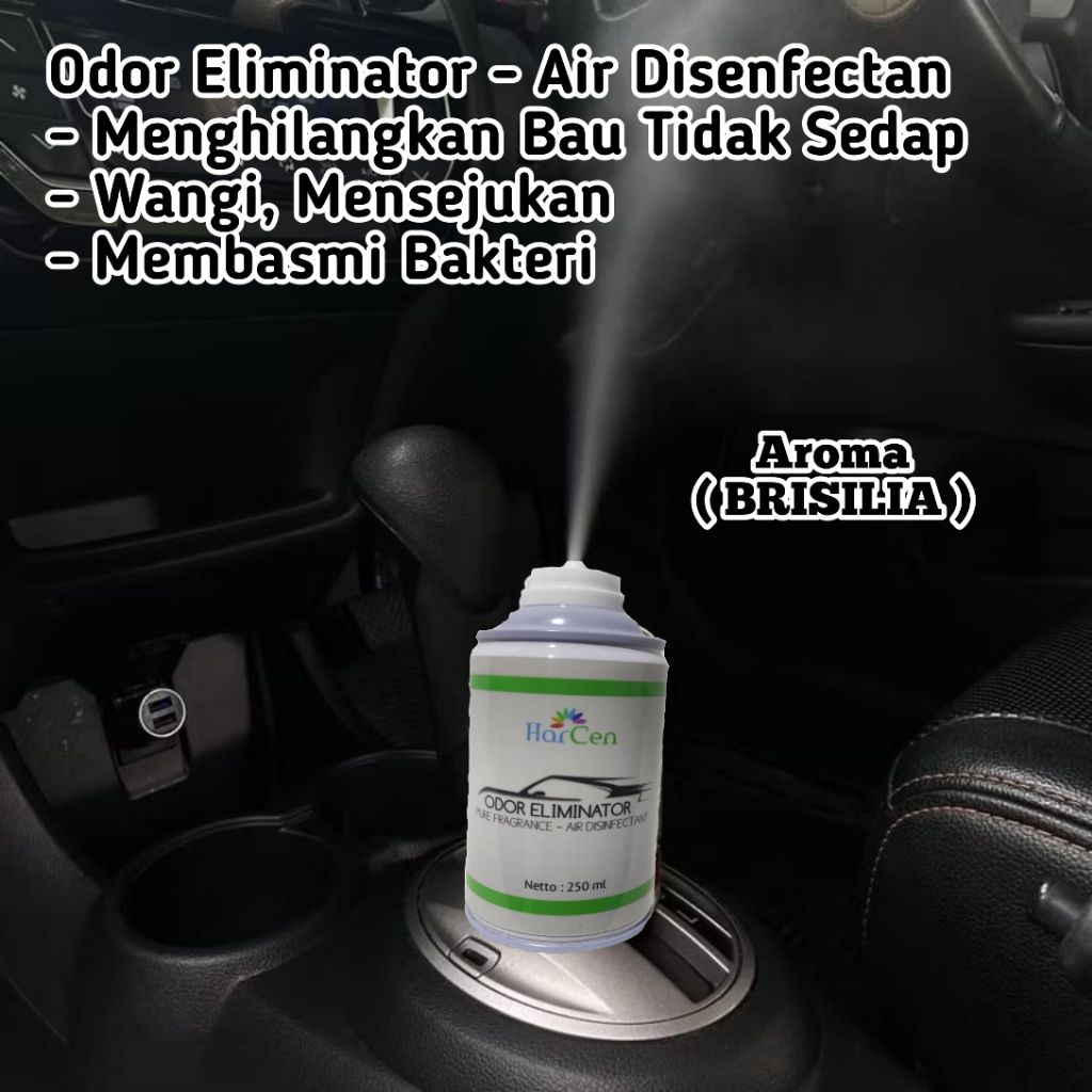 Brisilia Odor Eliminator Air Disinfectan Pengharum Mobil