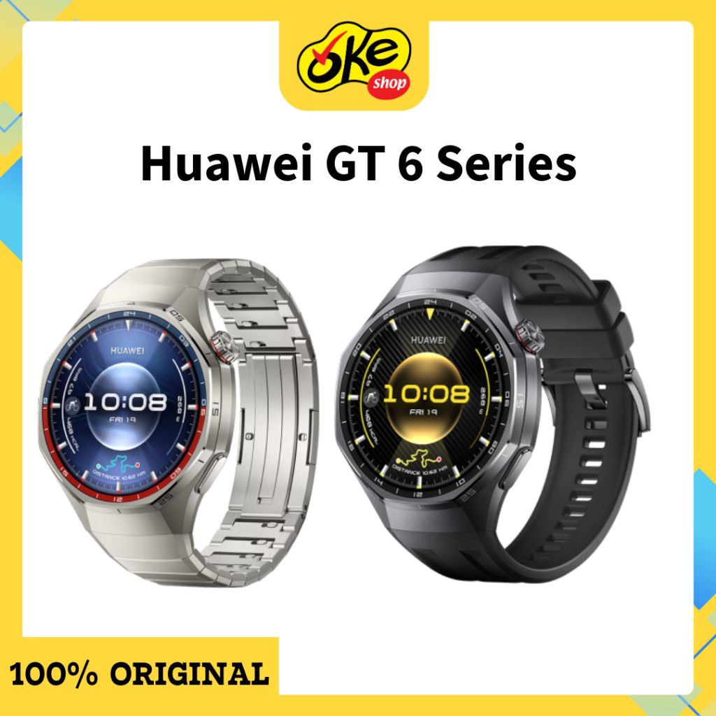 HUAWEI WATCH GT 6 Series I Golf & Menyelam*Berlari & Bersepeda | Daya Tahan Baterai 21 Hari* | EKG*