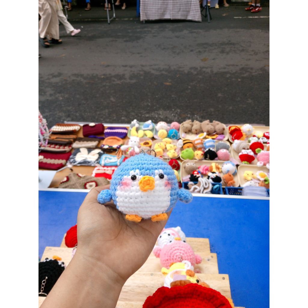CROCHET PINGUIN CUTE//gantungan kunci pinguin besar//gantungan kunci pinguin lucu