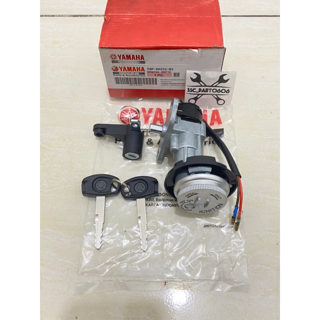 KUNCI KONTAK SET 54P-XH252-00 MOTOR YAMAHA MIO J MIO GT gembok key set ORISINIL YGP ASLI KONCI