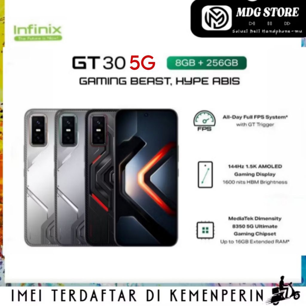 Infinix GT 30 5G - HP Gaming Murah dengan Layar AMOLED 144Hz dan Kamera 108MP