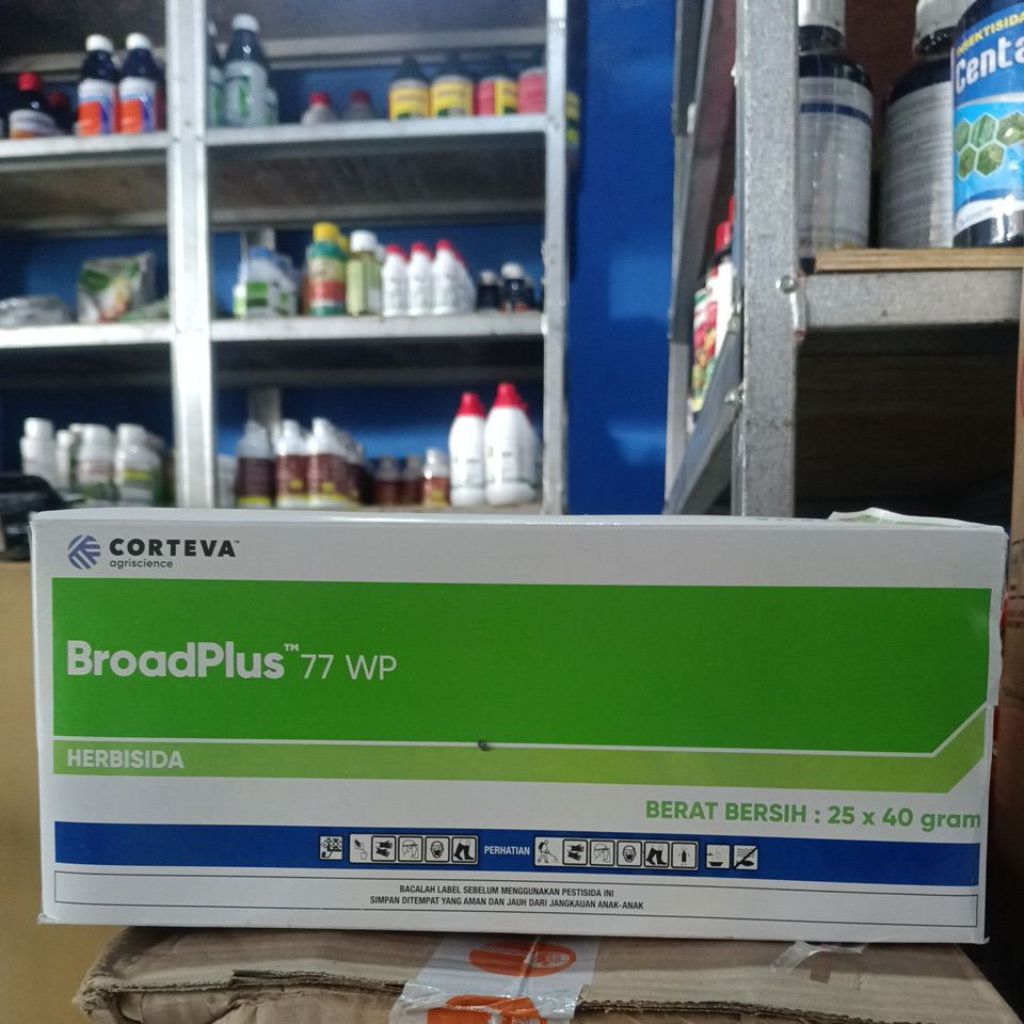 Herbisida Broadplus 77 WP Pack Isi 25 Sachet @40 Gram | Obat Rumput Padi Tuntas