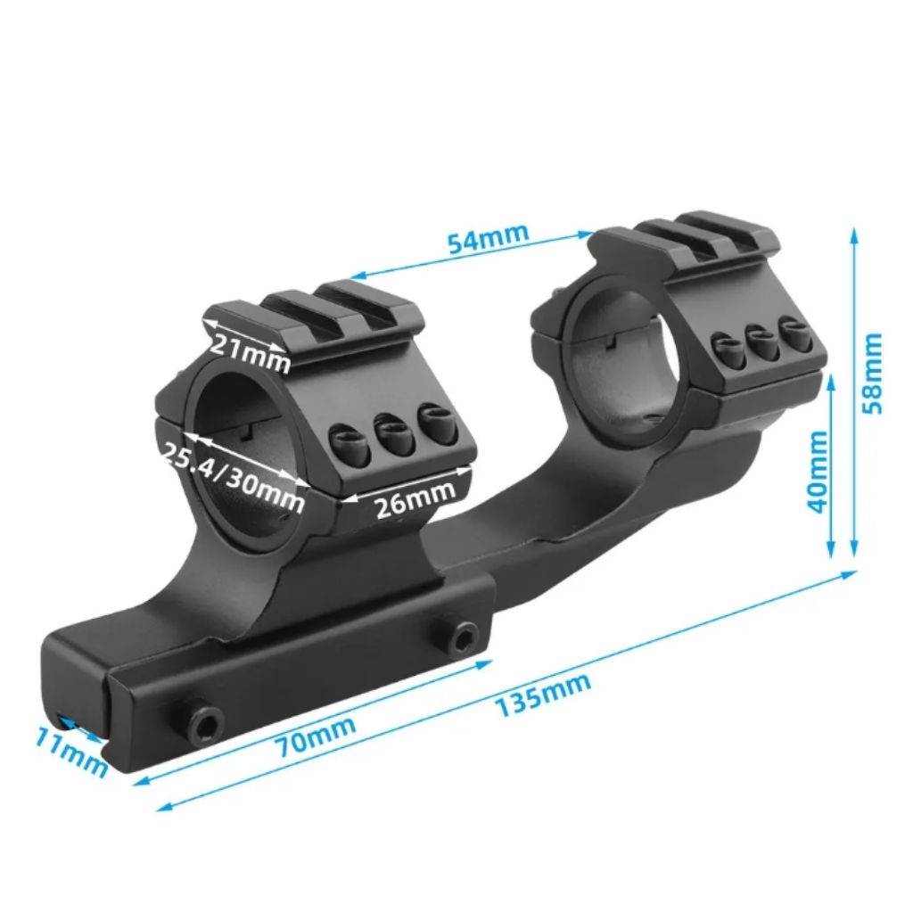 Mounting teleskop one piece rell 11 mm