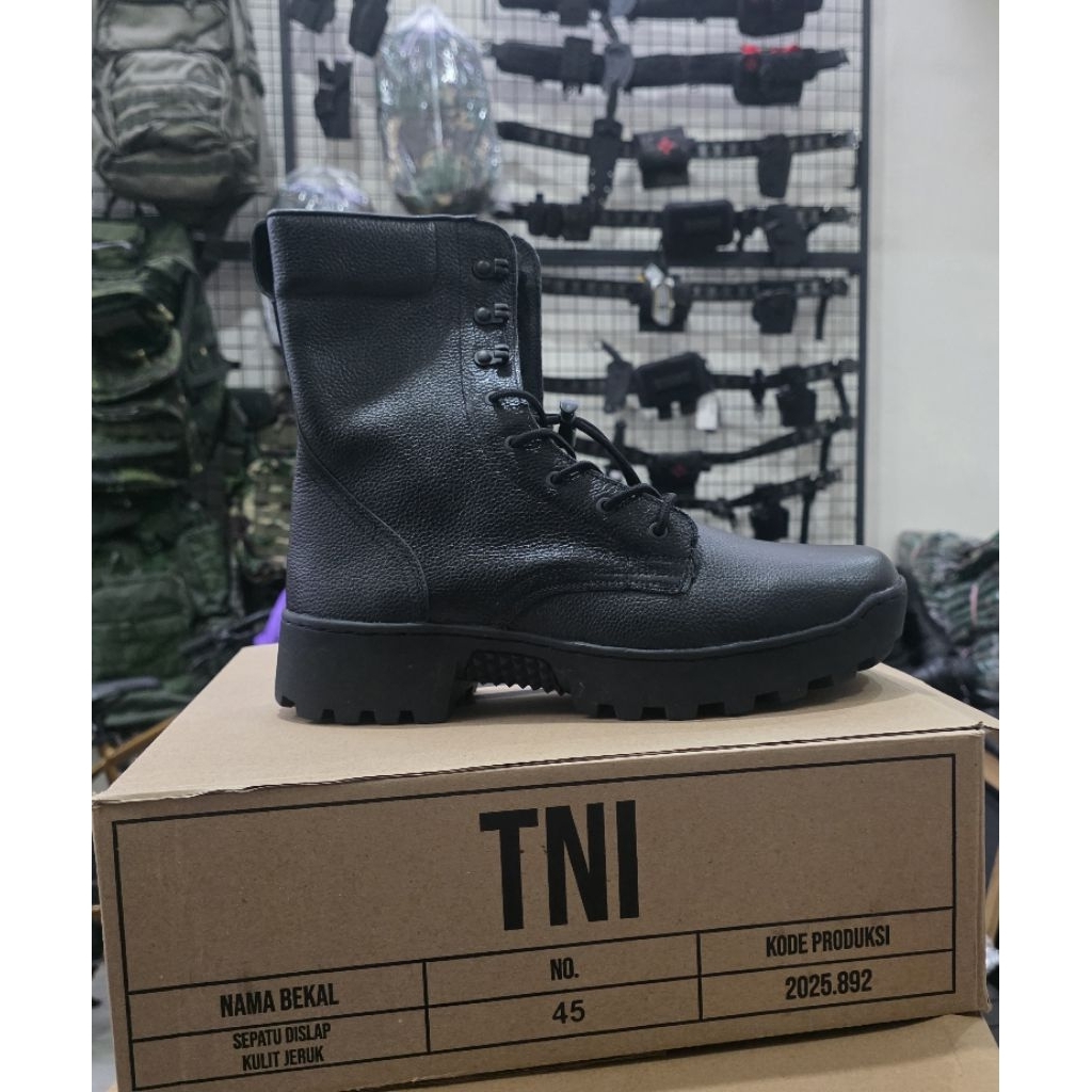 SEPATU PDL KULIT JERUK TERBARU TAHUN 2025 ASLI JATAH PEMBAGIAN TNI ORIGINAL