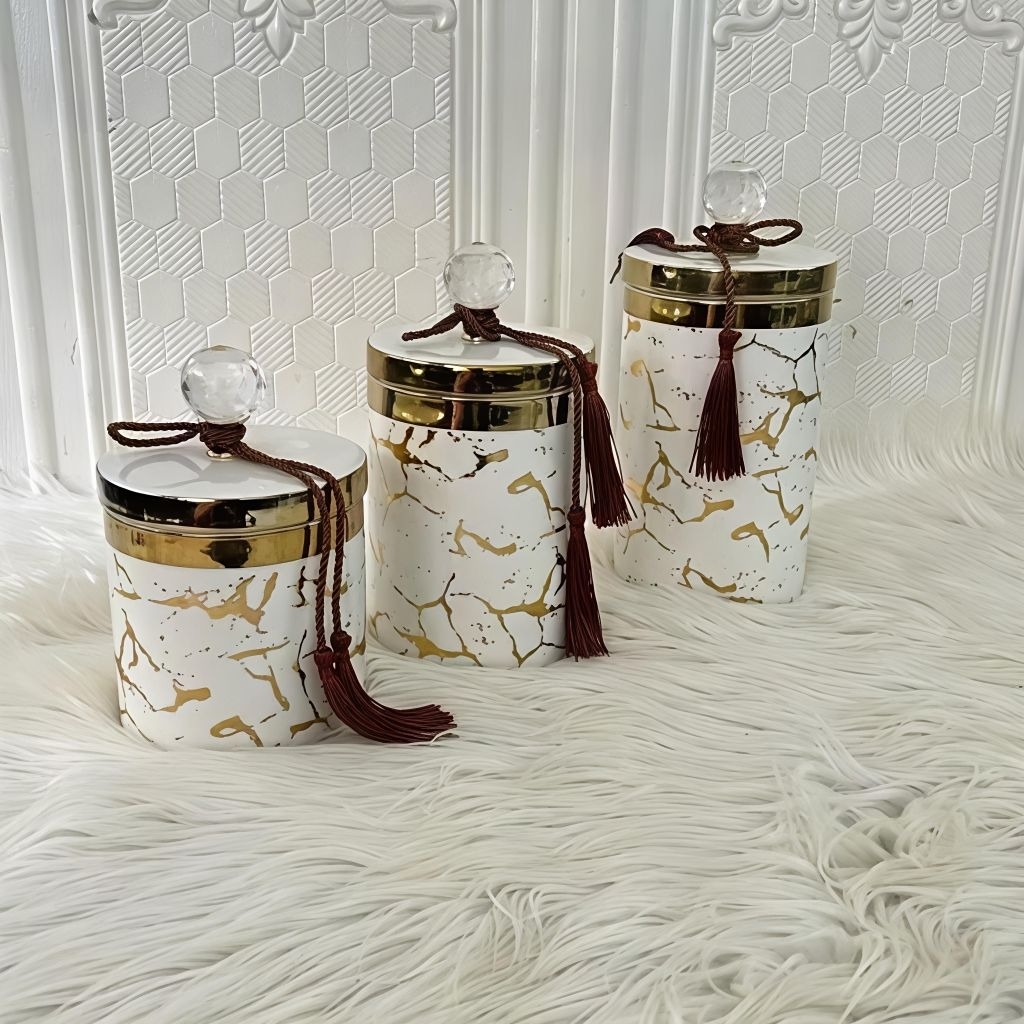 Toples Permen Keramik Marble Fiorenza Set 3pcs 198