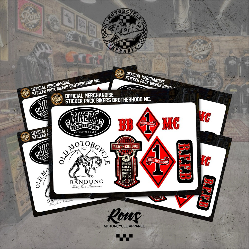 Sticker Pack Original Bikers Brotherhood MC