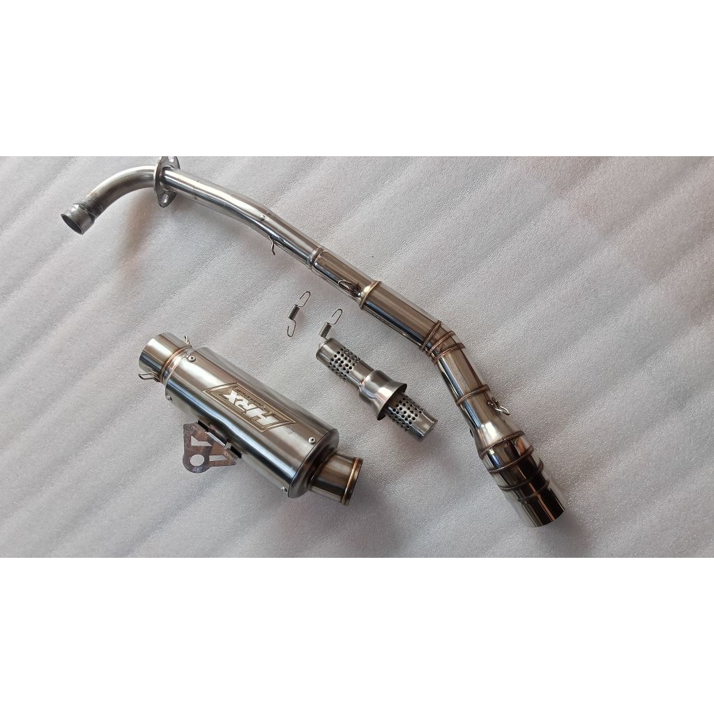Knalpot Jupiter Z Z1 Vega R ZR Supra Fit X 100 110 125 Fullset Ori HRX TITAN Pendek Blade 110 125 Re