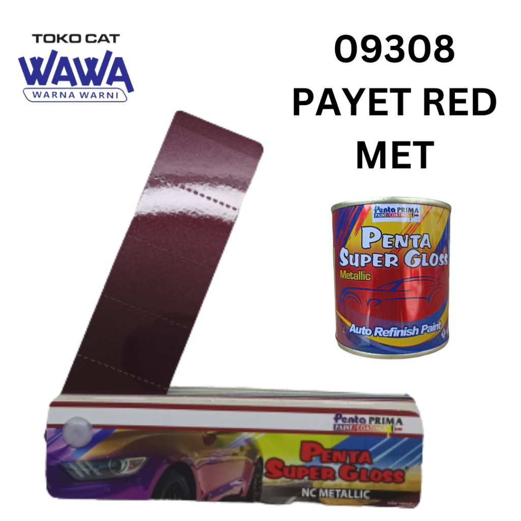 PENTA SUPER GLOSS PAYET RED MET 5461-09308 / CAT DUCO MERAH UNGU MET PENTA 09308