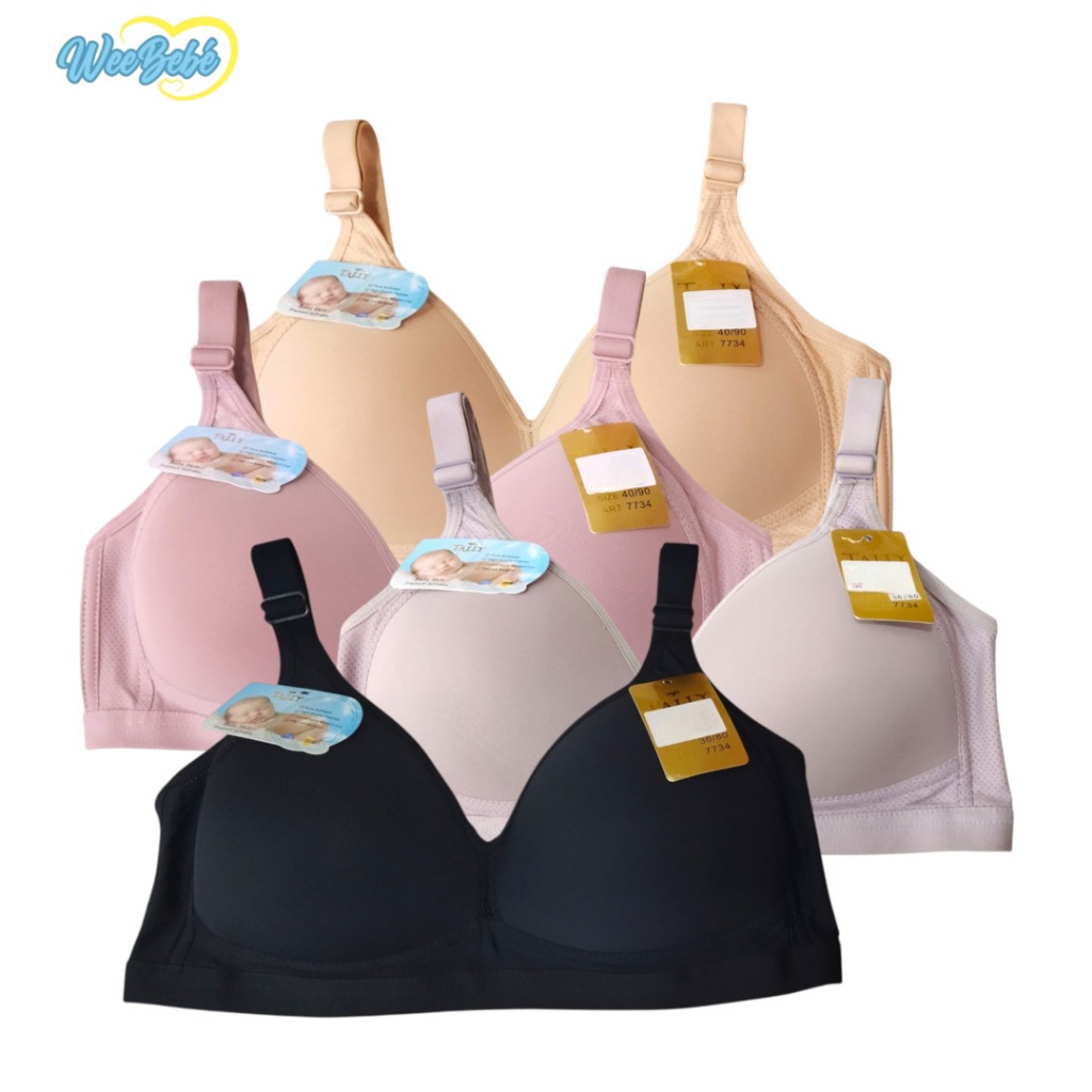 Bra Tanpa Kawat #7734 TALLY (Busa Tipis, Cup B, Full Cup)