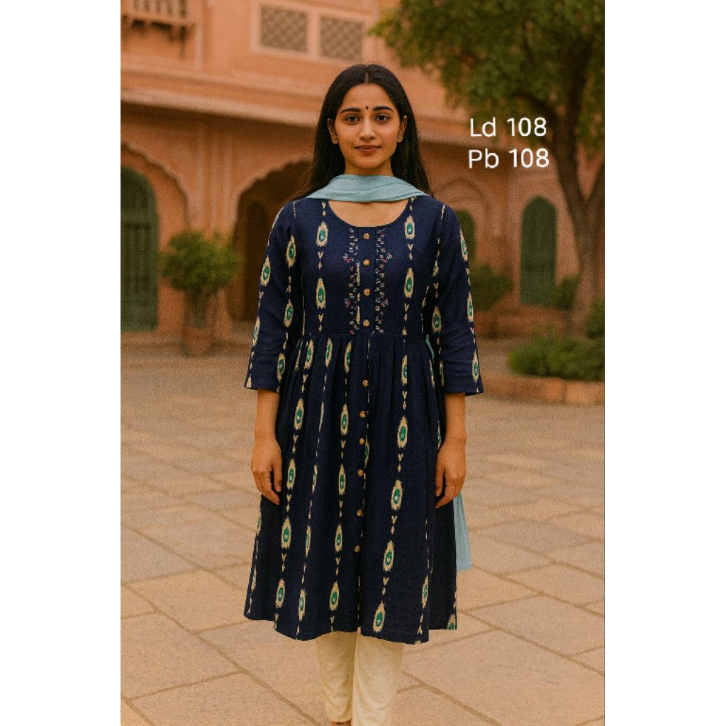 # TjM282 Anarkali Bordir Baju India Setelan Celana Costume Kostume Bollywood Aladin Alibaba Jasmine 