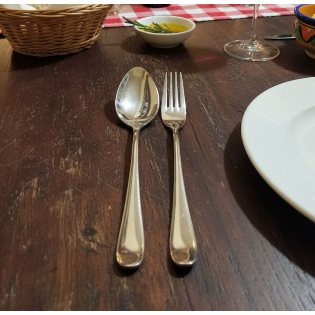 sendok garpu makan  nicklaus 19 cm Stainless steel 18-10