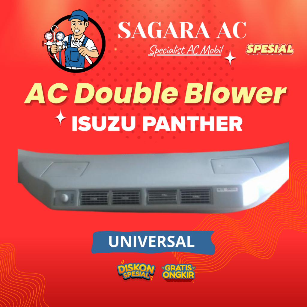AC Double Blower Panther Kotak Master ( Kapsul, Deluxe, Royal, HI-Sporty, Hi-Grade, Samurai/Miyabi)