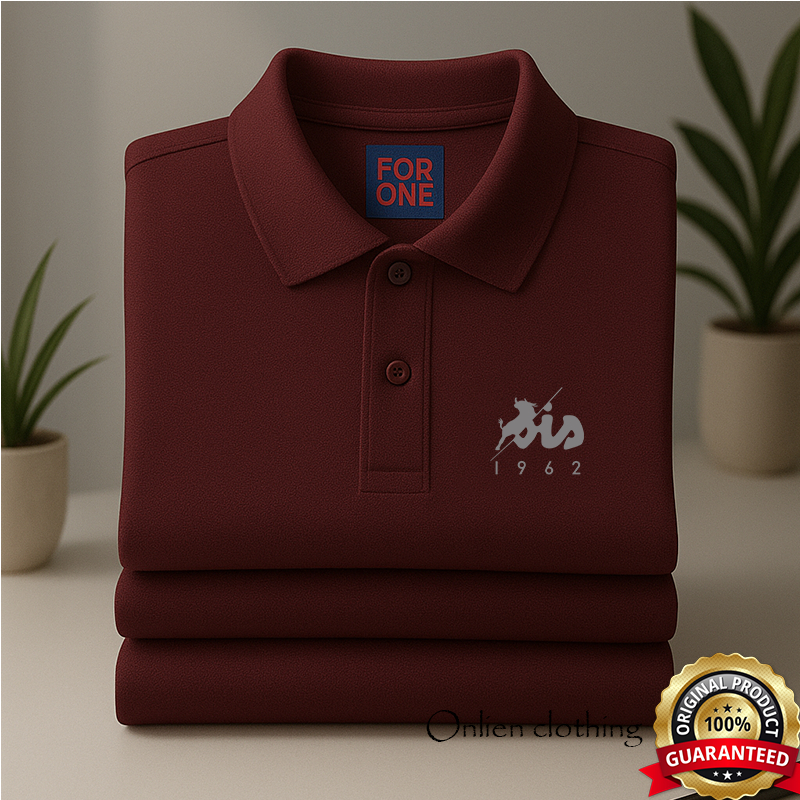 Baju Lois  1962 Logo Silver Polo Kerah Lengan Pendek Keren Distro - Baju Pria Berkerah