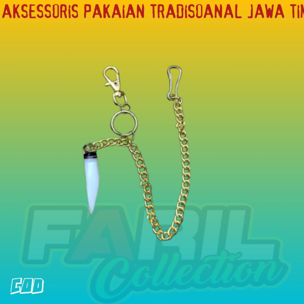 AKSESSORIS RANTAI BROSS MUDEL KUKU MACAN PAKAIAN TRADISONAL ADAT JAWA TIMURAKSESSORIS BAJU BASOFI
