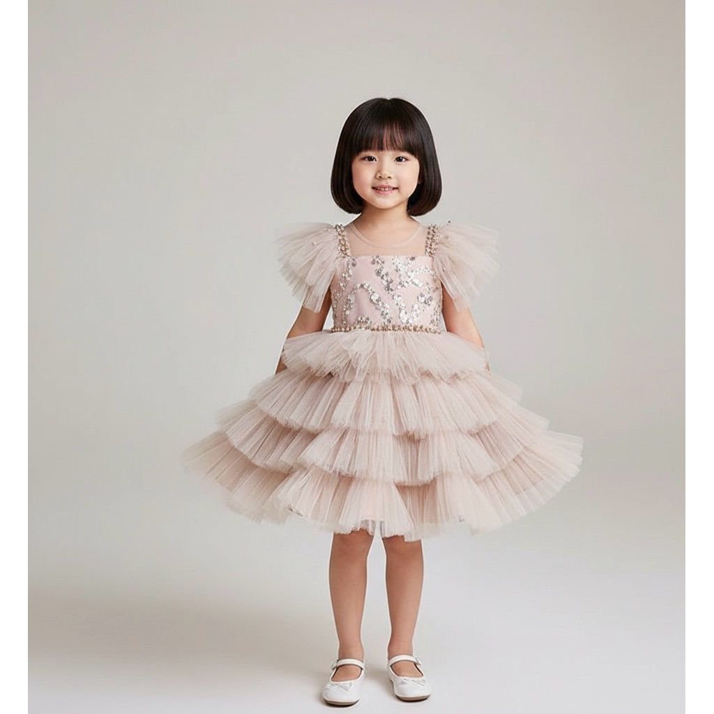 MaddieClothing| Lavena Dress | Gaun Dress Pesta Anak Perempuan Premium Bangkok