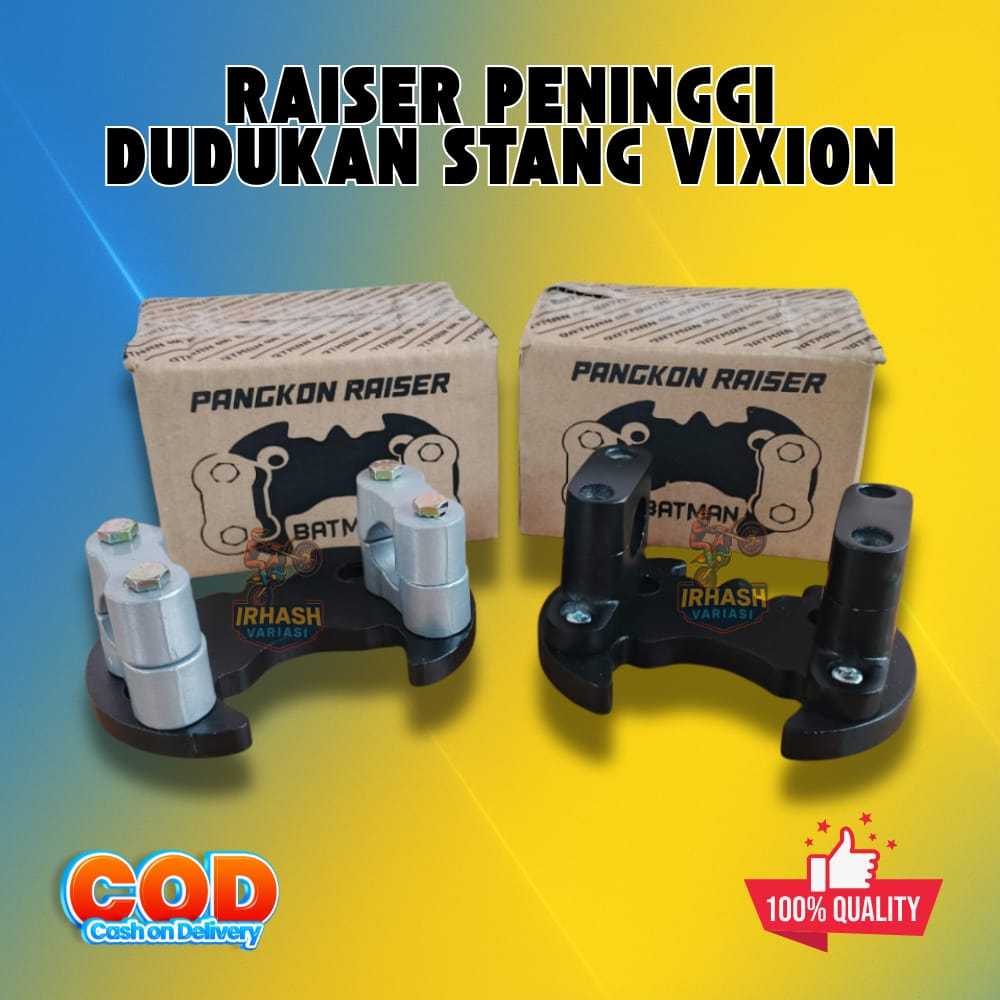 Riser Peninggi Dudukan Stang All New VIXION R Model Batman