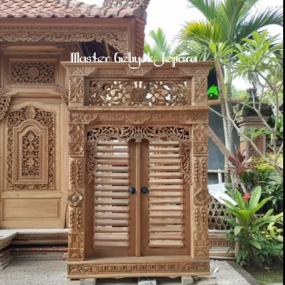 MASTER GEBYOK JEPARA Jendela klasik / jendela ukir antik / jendela ukir