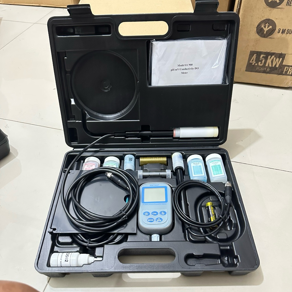 Alat Ukur Kualitas Air AMTAST EC900 EC 900 8in1 pH/mV Konduktivitas/DO