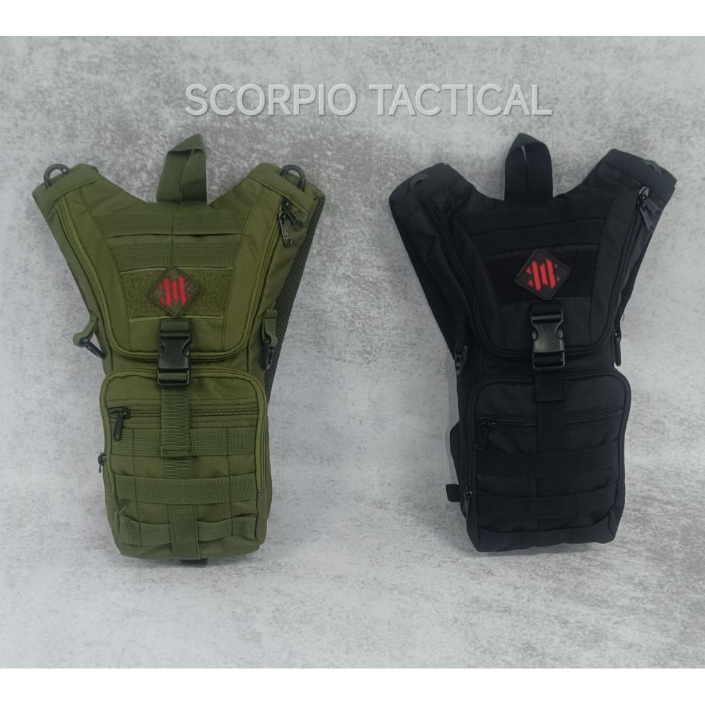 Tas Tactical Sepeda/Ransel Tactical kecil/Tas WATERBAG HITAM/HIJAU