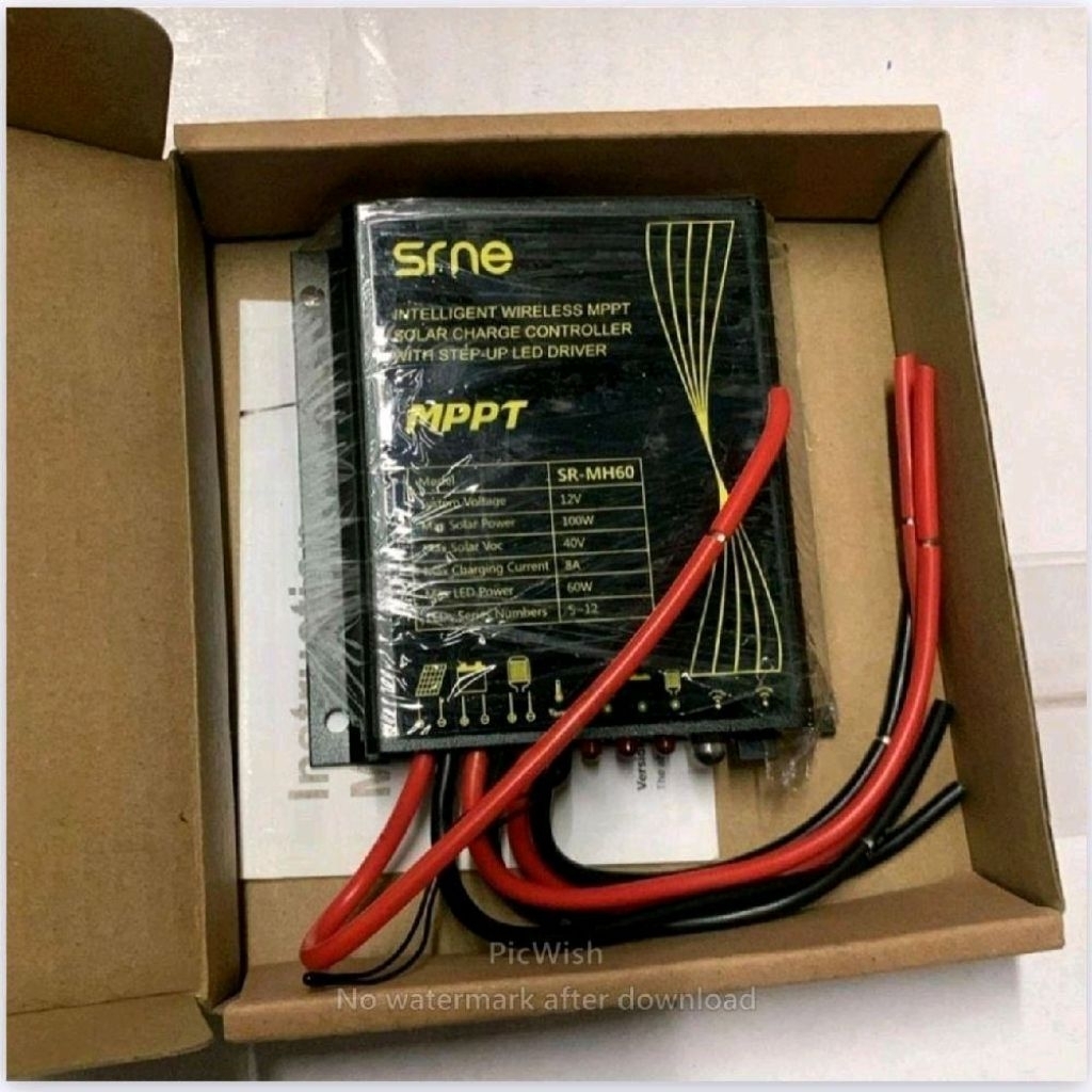 solar charge controller mppt SRNE SR-MH60 MPPT + led driver scc pju
