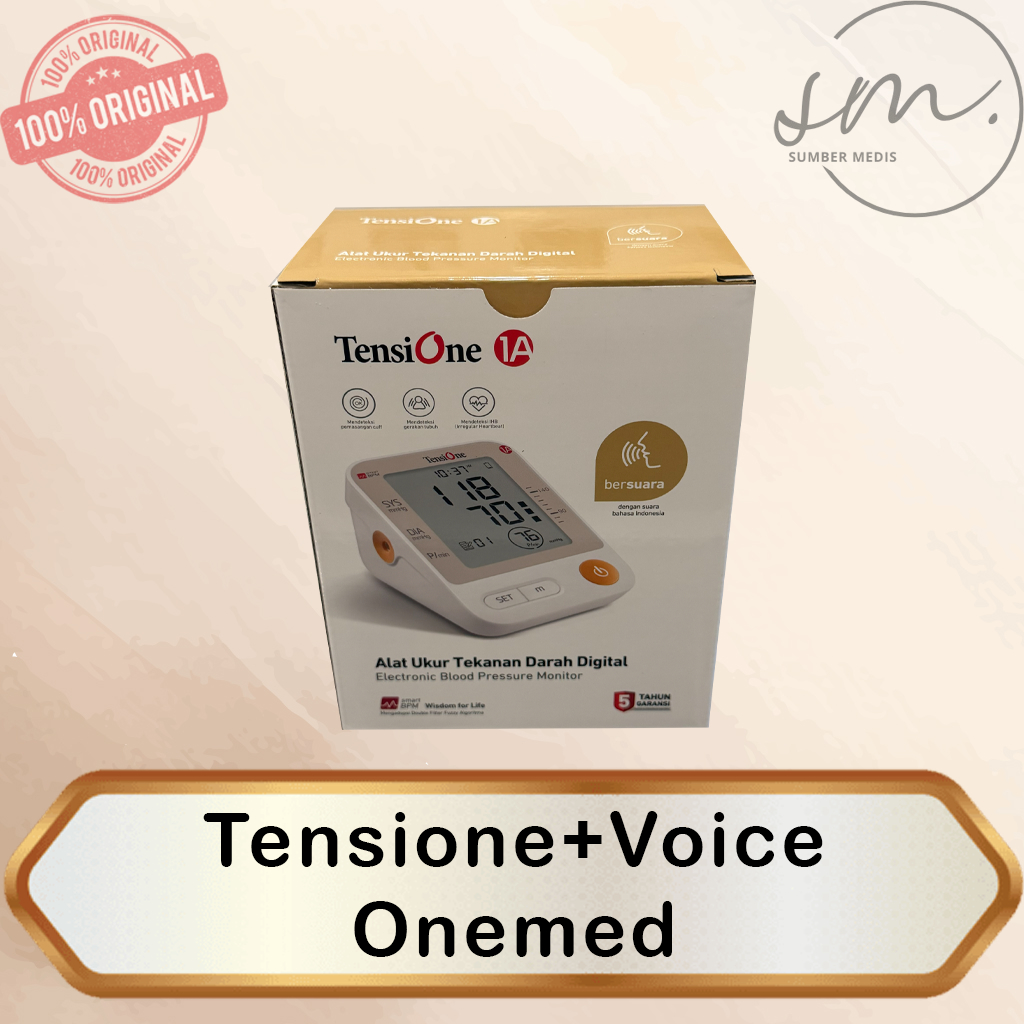Tensimeter Digital Dengan Suara TensiOne 1A Onemed / Tensione Voice 1A Onemed