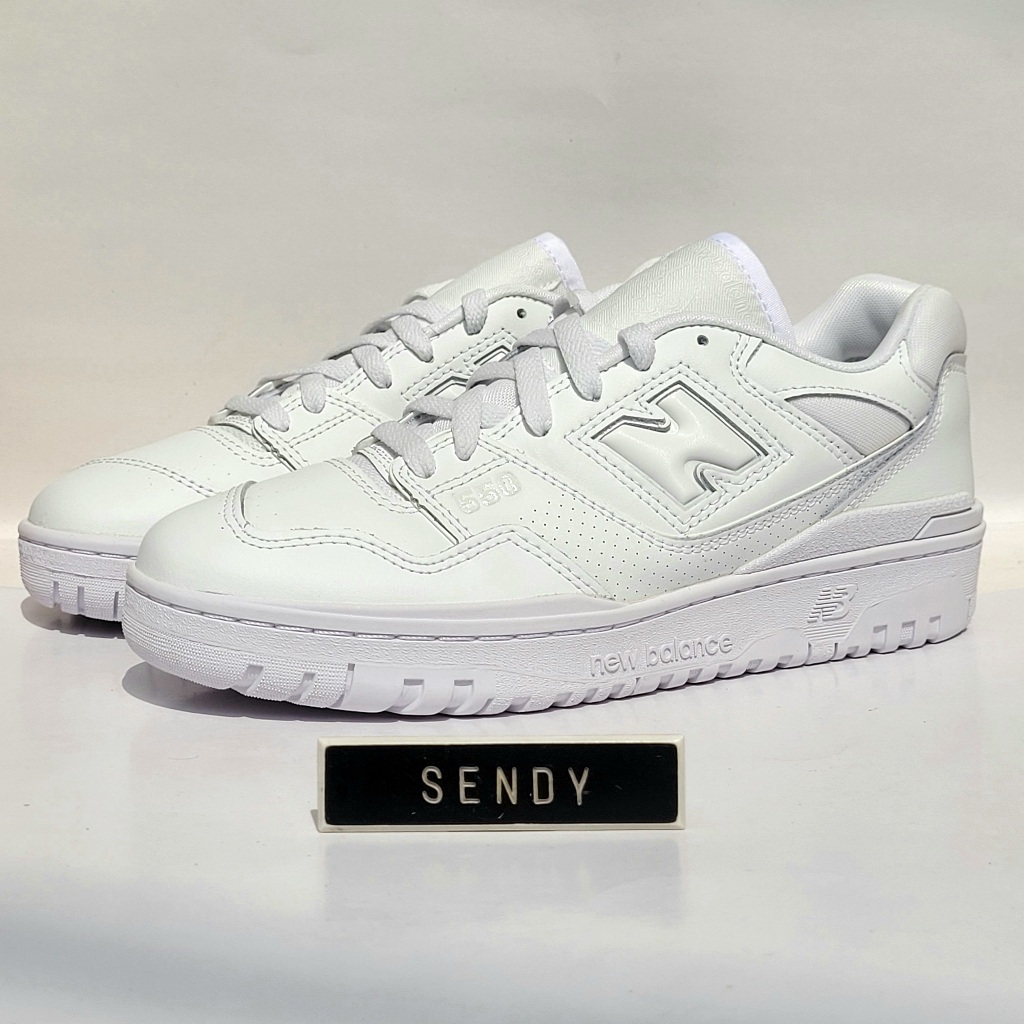 New Balance NB 550 Sepatu Casual Pria Sneakers Sneaker Original 100% Ori BNIB Triple White BB550WWW