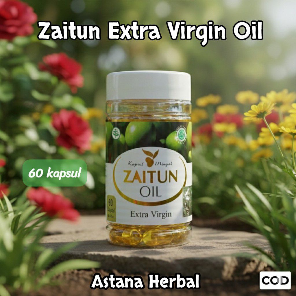HIU Minyak Zaitun Extra Virgin isi 60 kapsul Original