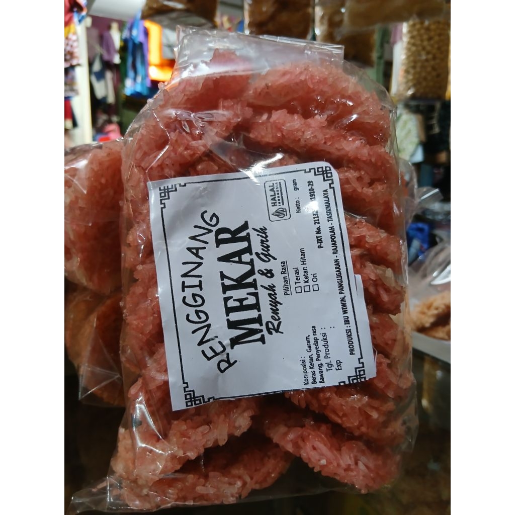 Rengginang mentah terasi / raginang mentah terasi