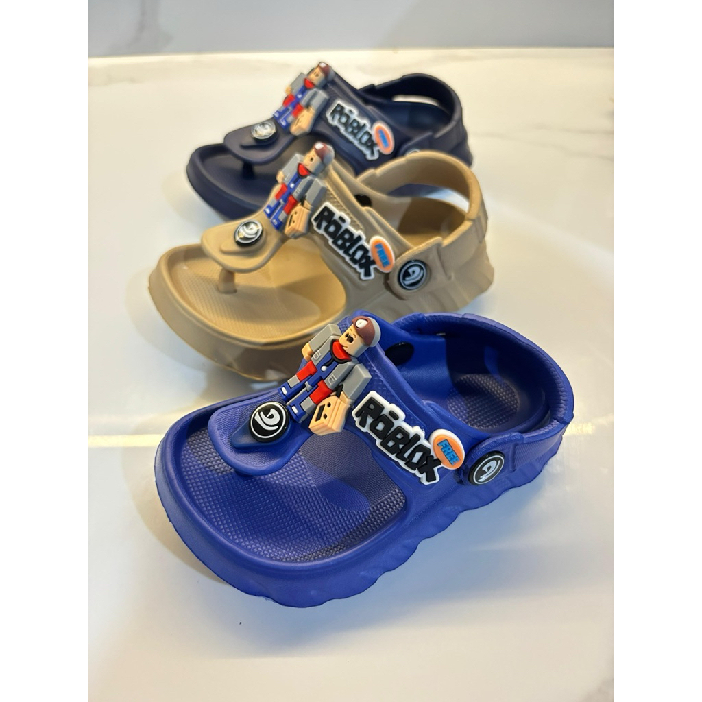 [Size 21-30] SANDAL JEPIT TALI BELAKANG ROBLOX USIA 2 3 4 5 6 TAHUN MERK DULUX