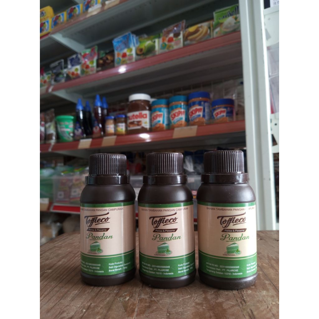 Toffieco Perisa Pandan 100g | Perisa Pandan Toffieco 100gr
