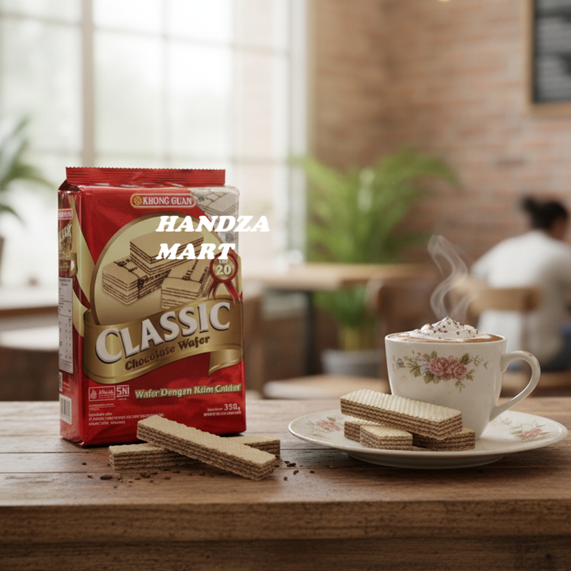 Khong Guan Classic Chocolate Wafer / Wafer Khong Guan Cokelat Klasik