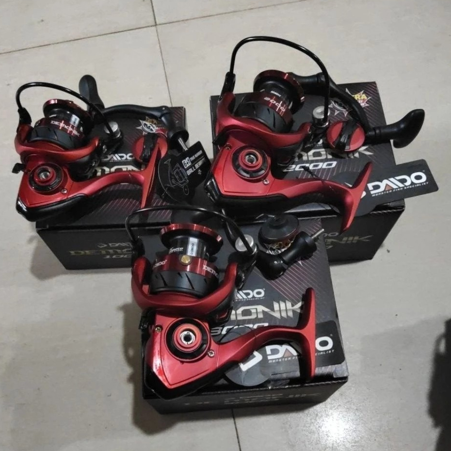 TERBARU BISA CODreel pancing daido demonik red merah 1000 2000 3000 4000 6000 power handel